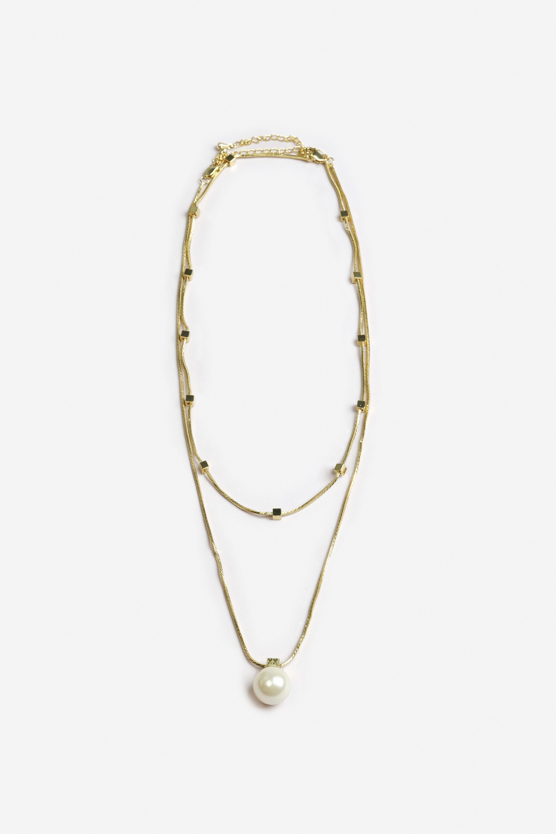 Evita Double Chain Necklace, , image 2